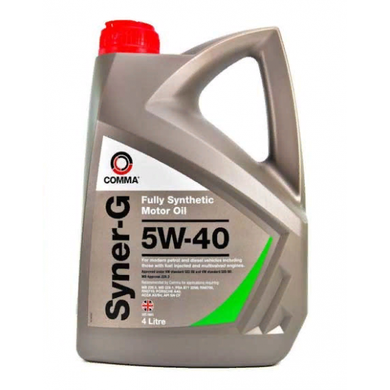 Масло моторное 5w40 4л COMMA 5W40 SYNER-G