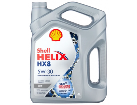 Масло моторное 5w30 4л Shell HELIX HX8 ECT син. Масло моторное 5w30 4л Shell HELIX HX8 ECT син.