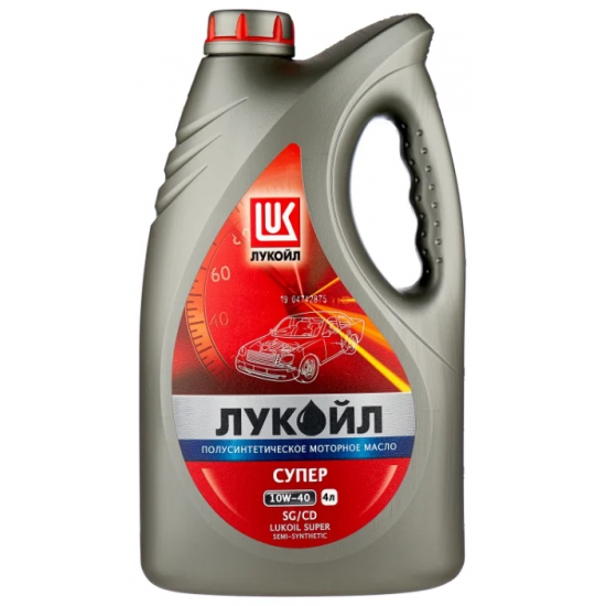 Масло моторное 10w40 4л Лукойл Супер п/с